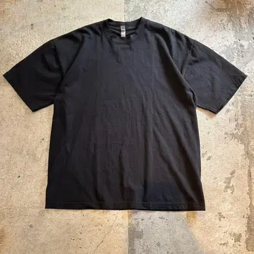 새상품 로스앤젤레스 어패럴 6.5oz 반팔 T셔츠 블랙 L