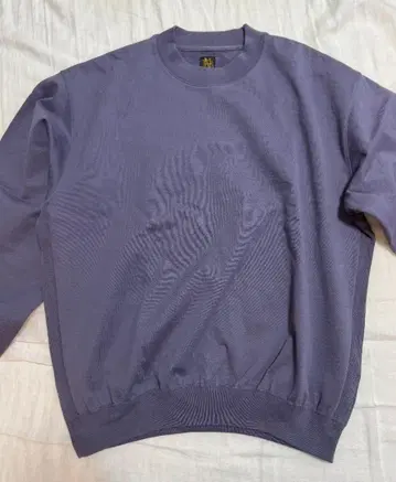 BATONER DEGREASE COTTON CREW NECK Purple