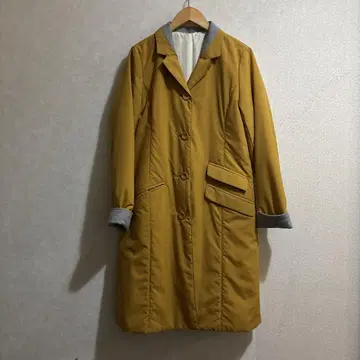 머스타드 충전솜 코트
