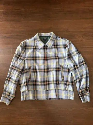 NOAH 체크 무늬 지퍼 자켓