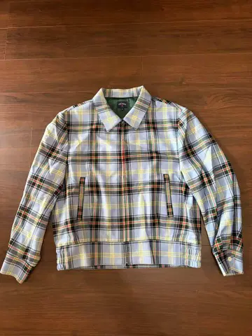 NOAH 체크 무늬 지퍼 자켓