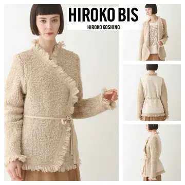 새상품급 HIROKO BIS 히로코비즈 루프 프린지 디자인 자켓 13