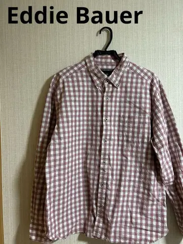 새상품급 Eddie Bauer 긴팔 체크 셔츠 XL