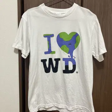I LOVE WD 티셔츠 S사이즈 화이트