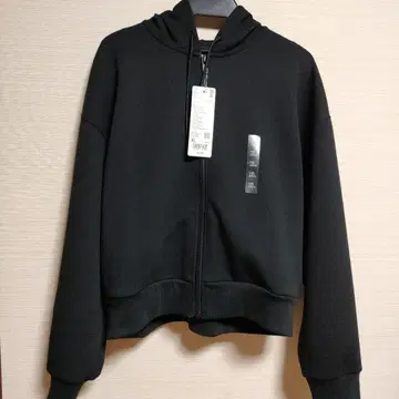 UNIQLO 드라이 맨투맨 풀 집업 후드티 XL 블랙