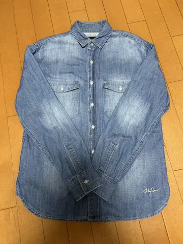 새상품급 WTW 데님 셔츠 M