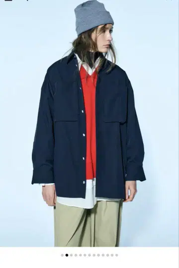 나곤스탠스 BIG SHIRT 빅 셔츠 네이비