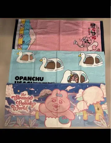 빤쮸토끼 3개 타월 세트 초레어!