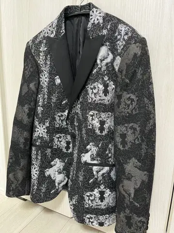 ZARA 자라 턱시도 자켓 홀스 무늬 화려한 파티