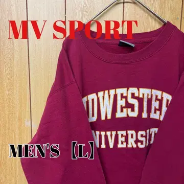 TS74 [ US 수입 ] MV SPORT 맨투맨 [ 남성용 L ] 레드
