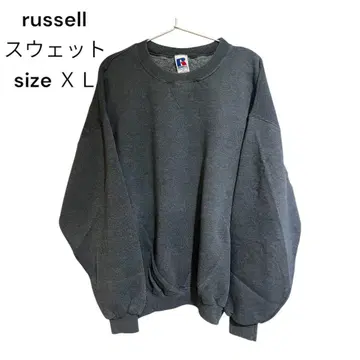 RUSSELL ATHLETIC 맨투맨 그레이 X L 멕시코제