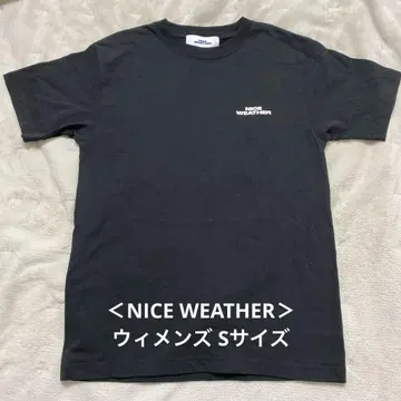 NICE WEATHER 우먼 로고 T셔츠 S사이즈