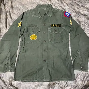 미군 60s OG107 유틸리티 셔츠 14.5 x 33 빈티지