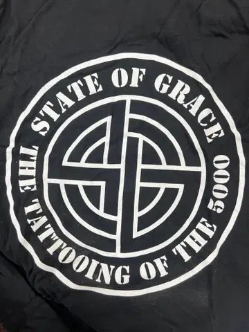 STATE OF GRACE TATTOO 타투 T셔츠 L사이즈 미착용