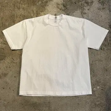 새상품 로스앤젤레스 어패럴 8.5oz 반팔 와이드 T셔츠 화이트 M