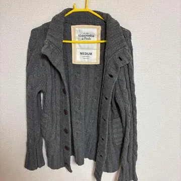 Abercrombie & Fitch 그레이 가디건 MEDIUM