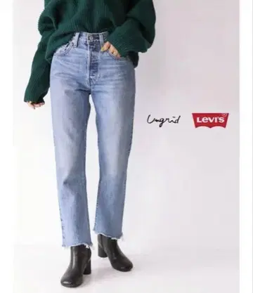 [Levi's] 501CROP DENIM: ungrid 별주 사이즈 26