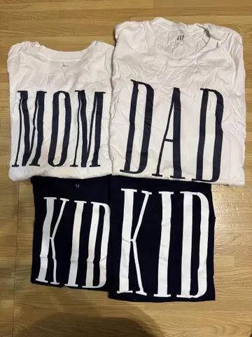 GAP 티셔츠 DAD, MOM, KID, KID