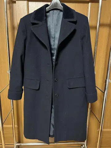ISETAN 네이비 체스터 코트