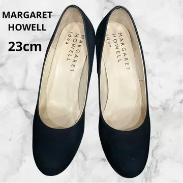 MARGARET HOWELL 블랙 스웨이드 펌프스 idea 23cm