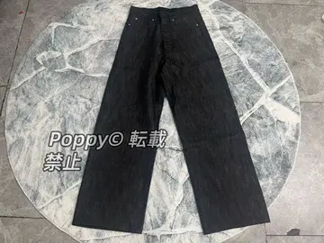 NO FAITH STUDIOS 와이드 데님 블랙 S