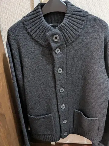 LeCENT 다크 그레이 가디건 L 사이즈