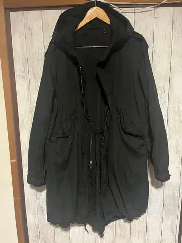 m-51 피쉬테일 이후 염색 블랙 Parka super black