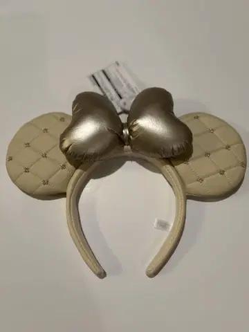 도쿄 디즈니 리조트 머리띠 베이지 새상품 택 포함