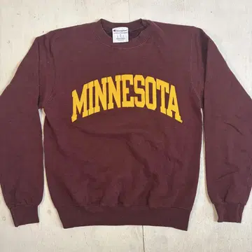 챔피온 맨투맨 트레이닝복 크림슨 S 사이즈 MINNESOTA