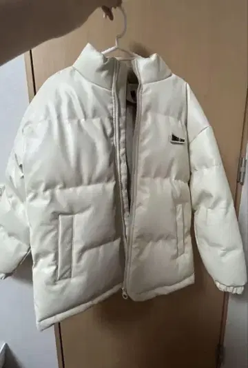 Jeep 화이트 다운 자켓 M 가죽 아이보리 남성용 여성용