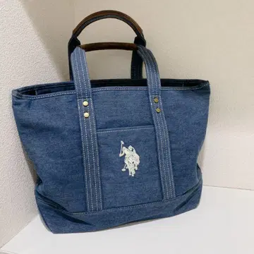 U.S.POLO ASSN 클래시컬 데님 토트백 USPA-1869