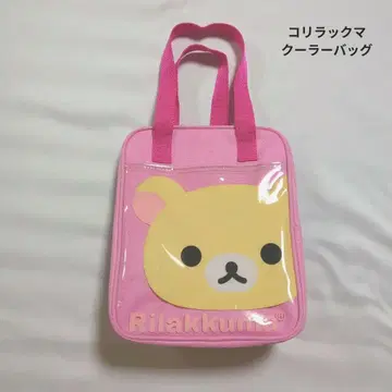 코리락쿠마 쿨러백 핑크 토트백