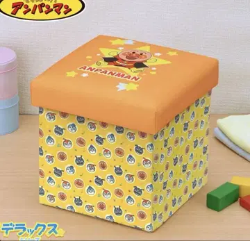 호빵맨 수납 박스 체어 오렌지 25cm