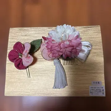 일본제 꽃과 리본 머리 장식