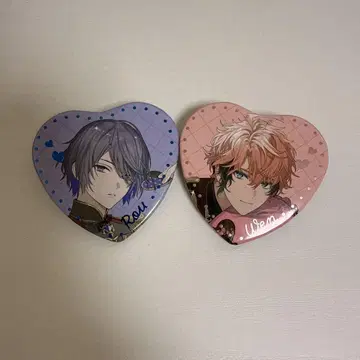 니지산지 Melty Valentine 캔뱃지 아카기 웬 코야나기 로우