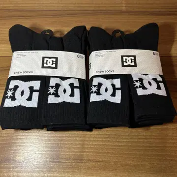 DC 크루 삭스 블랙 6-12 12켤레 양말