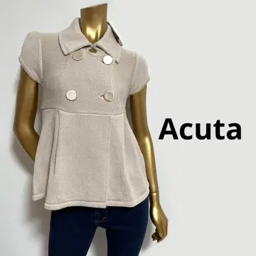 [ 3777 ] Acuta 페플럼 니트탑 F