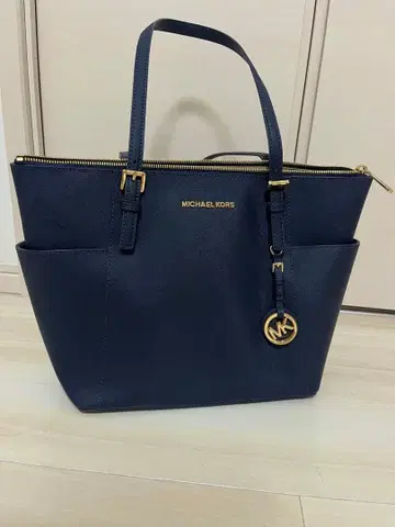 MICHAEL KORS 네이비 토트백