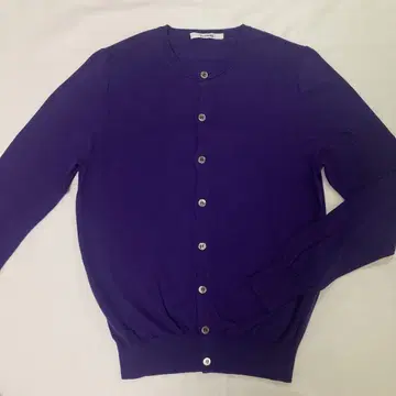 [ SLONE ] 14G 천축 코튼 크루넥 가디건 1