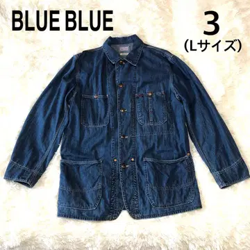 새상품급 BLUE BLUE 데님 커버올 일본제 4포켓 L사이즈