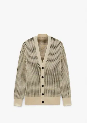 Zara 지오메트릭 자카드 가디건