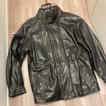 North Beach Leather 레더 카 코트 리얼 가죽