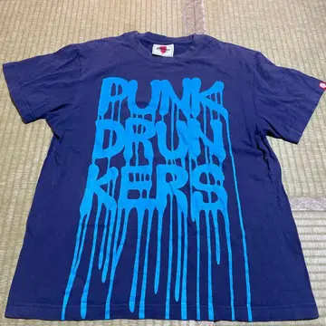 PUNK DRUNKERS 네이비 T셔츠 M