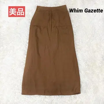 [ 새상품급 ] Whim Gazette 롱 스커트 안감 부착 샘플