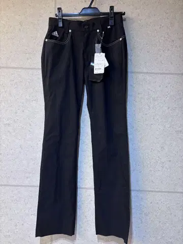 새상품 adidas 골프 여성용 블랙 팬츠 슬림핏 73