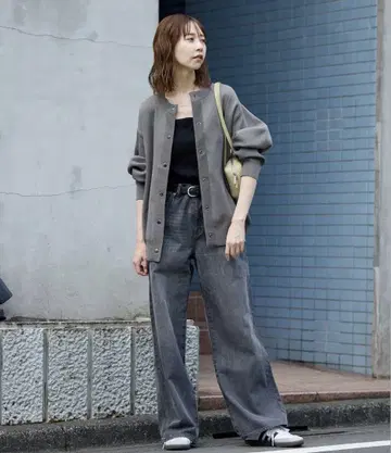 JOURNAL STANDARD 워셔블 바나나 슬리브 가디건
