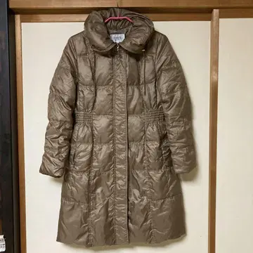 자유구 롱 다운 코트 38 브라운