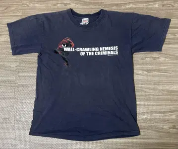 공식 스파이더맨 2002s Marvel 빈티지 T셔츠 페이드