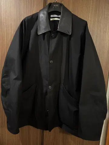 blouson with leather patch cristaseya