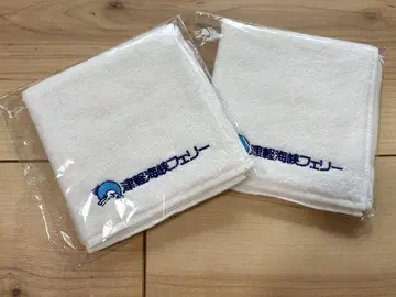 한정 레어품 쓰가루 해협 페리 핸드 타월 2장 세트